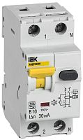 Выключатель автоматический дифференциального тока В 10А 30мА АВДТ32EM | код MVD14-1-010-B-030 | IEK